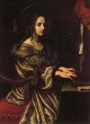 Carlo Dolci St.Cecilia oil on canvas